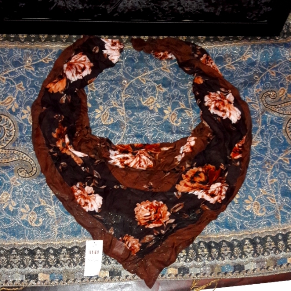 NWT J JILL ESPRESSO SCARF OS J.JILL ONE SIZE NEW